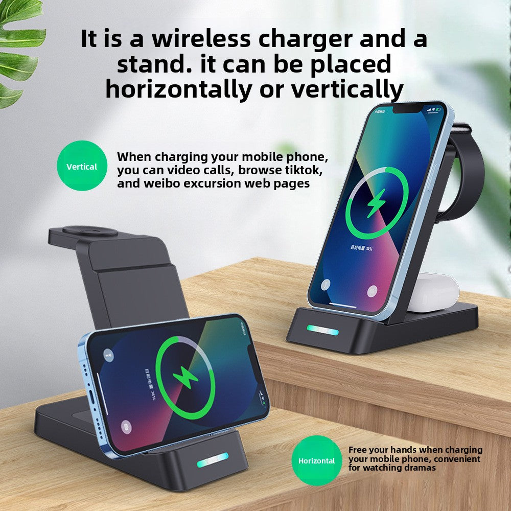 3-in-1 Fast Wireless Charging Station for iPhone & Samsung RE-Electronix