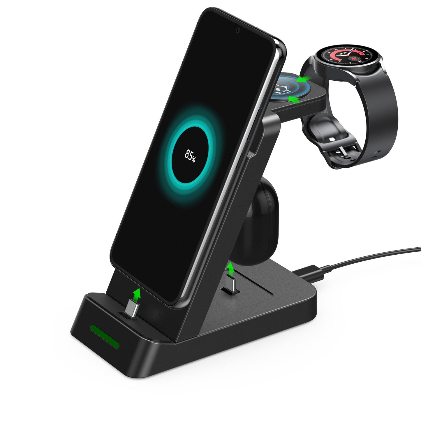 3-in-1 Fast Wireless Charging Station for iPhone & Samsung RE-Electronix