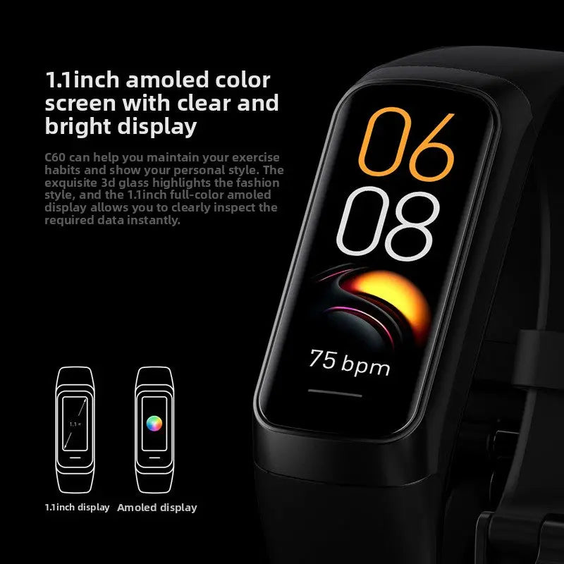 AMOLED Smart Watch & Fitness Tracker with 24/7 Health Monitoring RE-Electronix