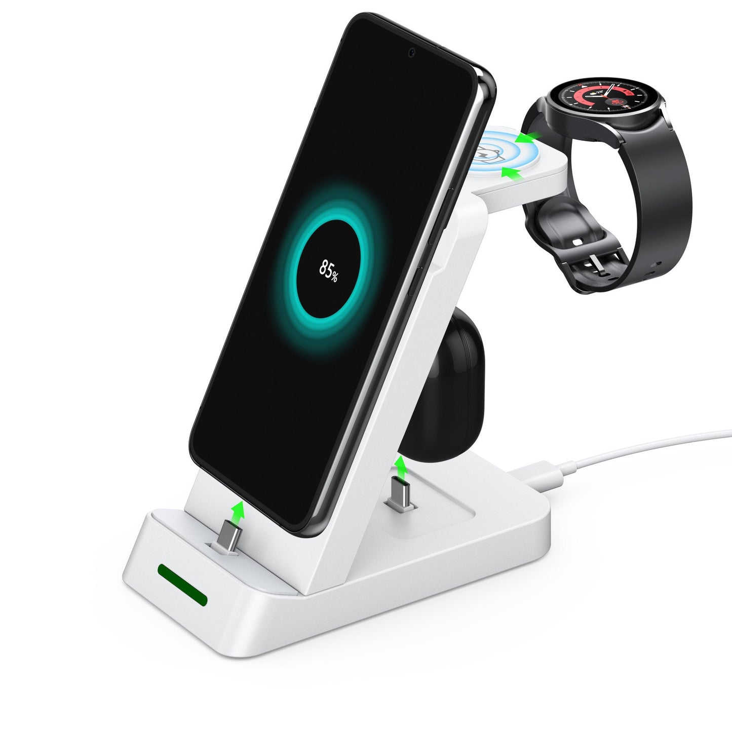 3-in-1 Fast Wireless Charging Station for iPhone & Samsung RE-Electronix